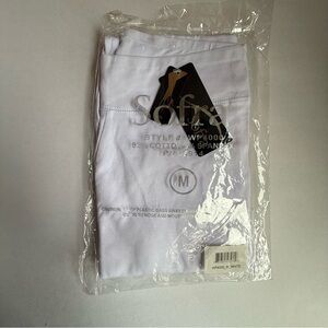 Lot of 8-Women's Full Length Leggings | Medium - White - 92% cotton NWT